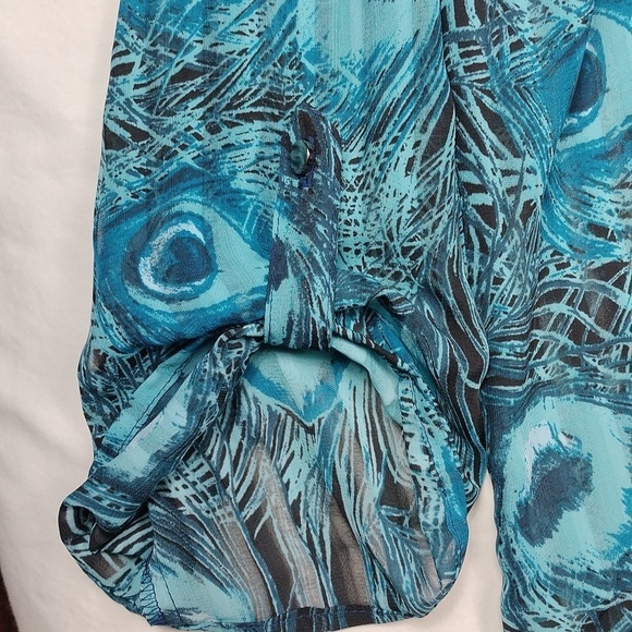 Rebecca Malone women's 3/4 sleeved button down blouse size XL - Picture 6 of 13